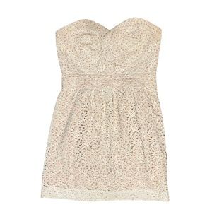 Pins & Needles Urban Outfitters Strapless Lace Sweetheart Mini Dress‎ Size 4